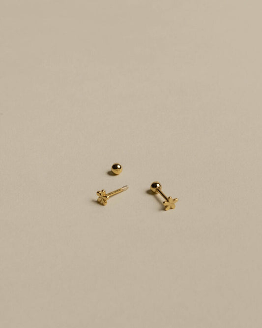 Dainty Flower Screw Back Studs