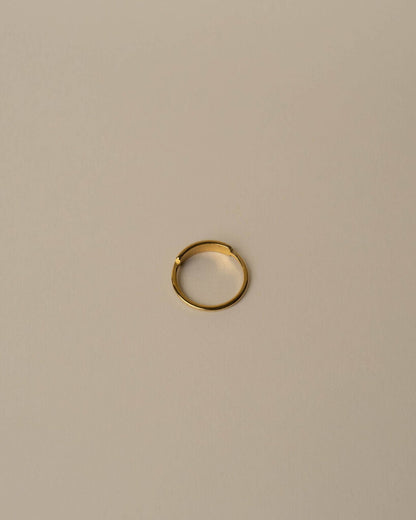 Thin White Bar Ring