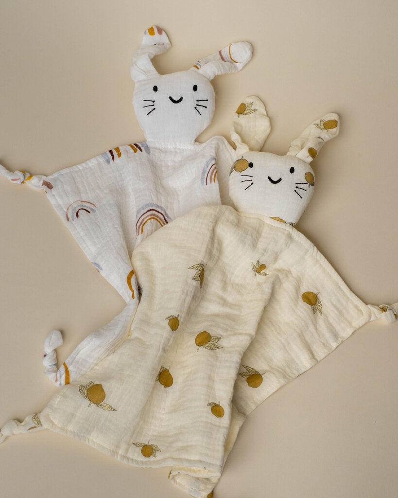 Bunny Muslin Comfort Toy Baby Blanket