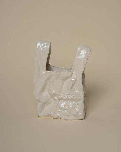 Ceramic Shopping Bag Vases