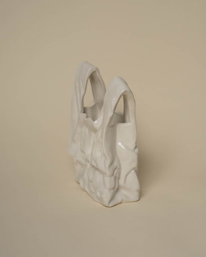 Ceramic Shopping Bag Vases