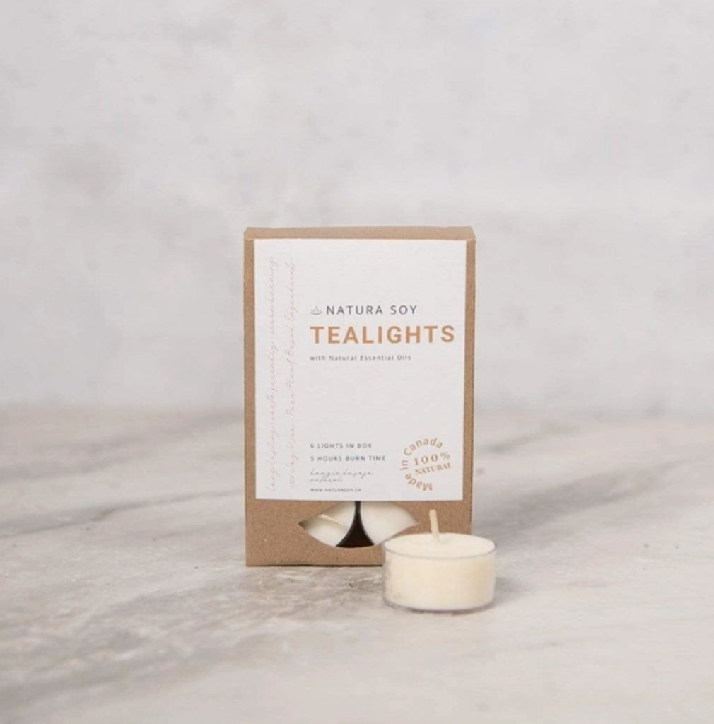 Natura Soy Tealights 6 Pack