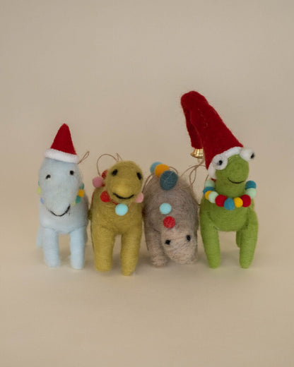 Wool + Felt Dinosaur Ornaments