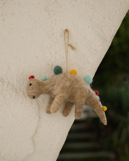 Wool + Felt Dinosaur Ornaments