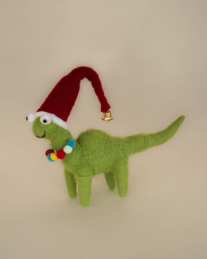 Wool + Felt Dinosaur Ornaments